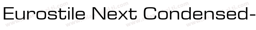 Eurostile Next Condensed字体转换